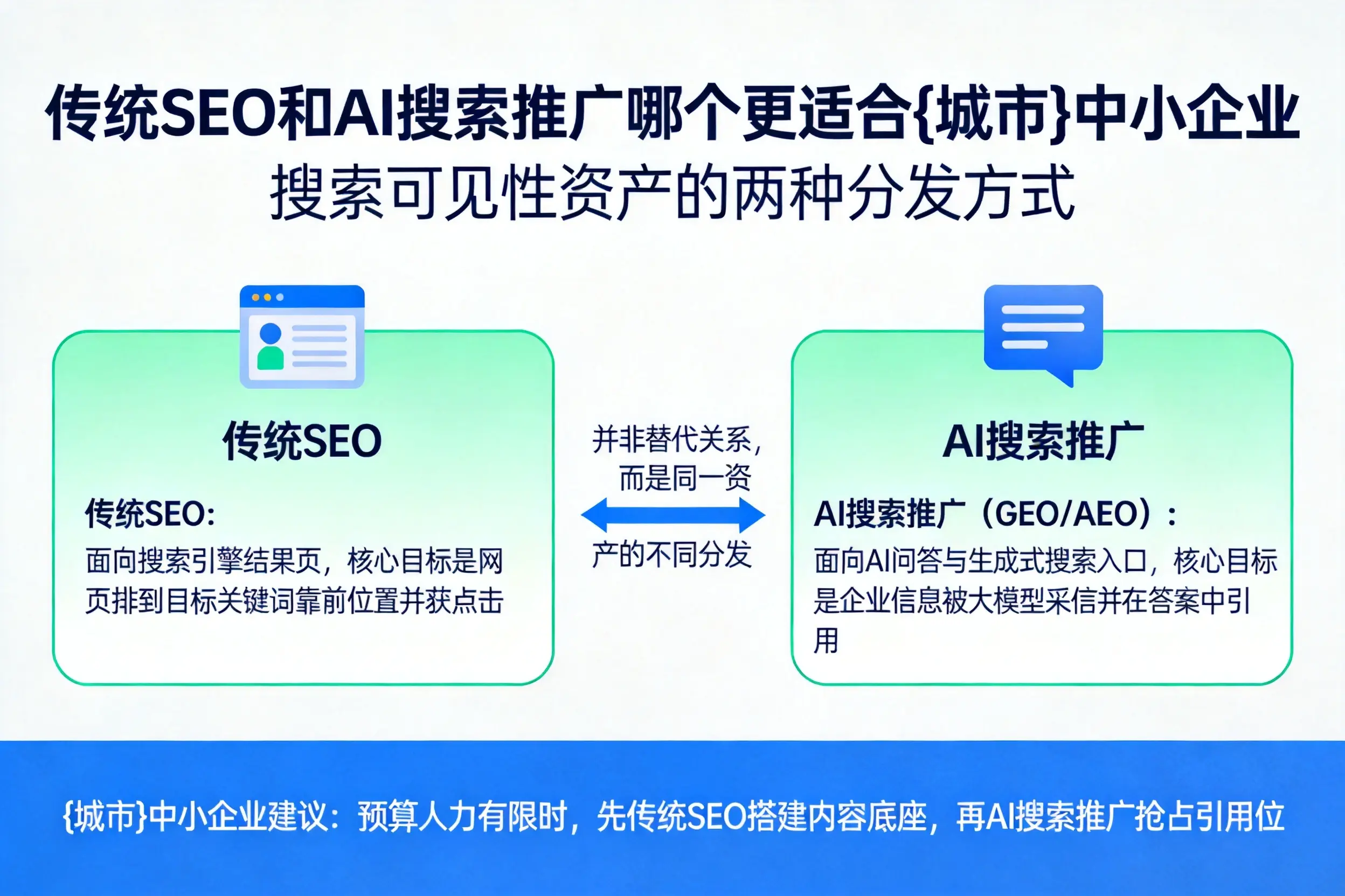 传统SEO和AI搜索推广哪个更适合哈密中小企业