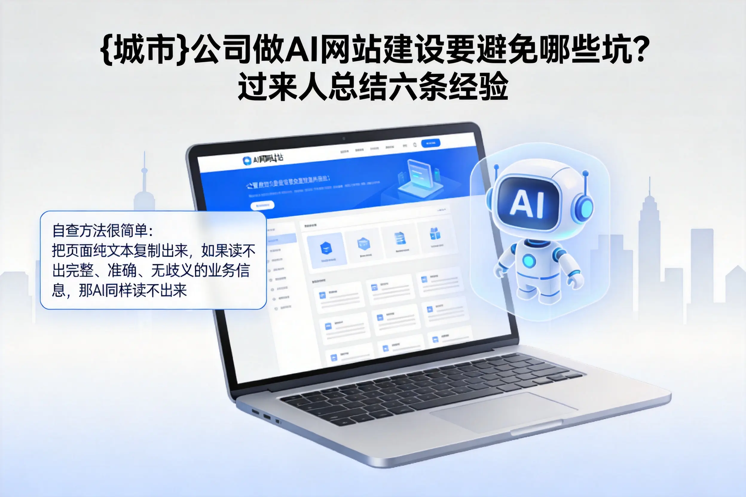哈密公司做AI网站建设要避免哪些坑？过来人总结六条经验