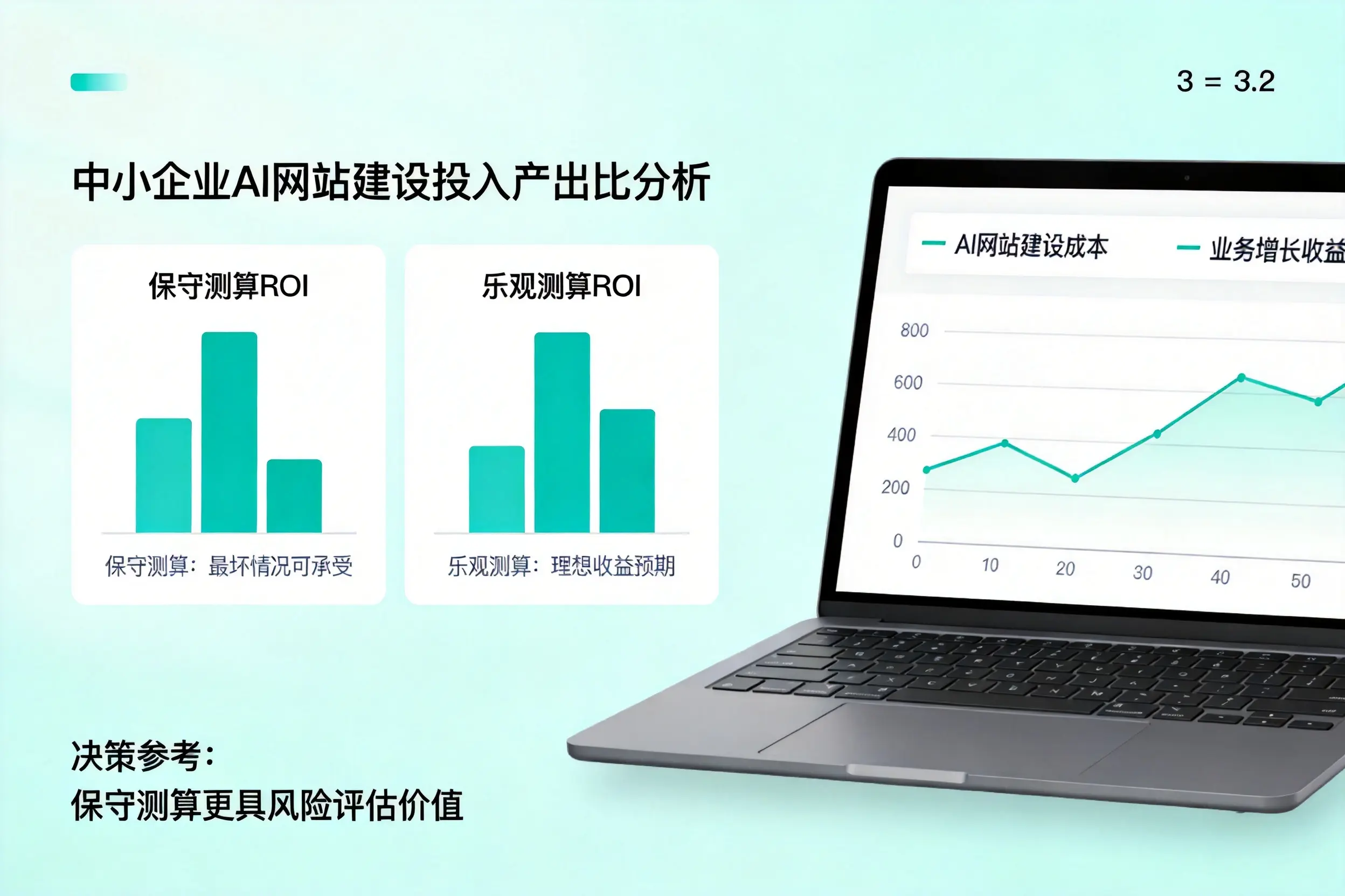 哈密中小企业AI网站建设投入产出比怎么算?先看这份分析